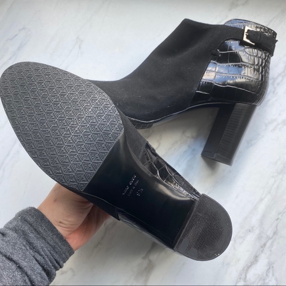 Aquatalia “Vela” Weatherproof Crocodile & Suede Booties - Picture 3 of 6